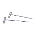 Gem Office Products T-Pins, 2in, Silver, Box Of 100