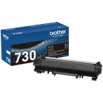 Brother Genuine TN730 Black Toner Cartridge