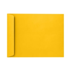 LUX Open-End 10in x 13in Envelopes, Peel & Press Closure, Sunflower Yellow, Pack Of 1,000