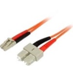 Netpatibles Fiber Optic Duplex Network Cable - 9.84 ft Fiber Optic Network Cable for Network Device - First End: 2 x LC Network - Male - Second End: 2 x SC Network - Male - 62.5/125 Âµm