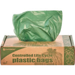 Stout Controlled Life Cycle Plastic Bags, 1.10-mil, 33 Gallons, 33in x 40in, Green, Box Of 40