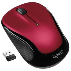 Logitech M325 Wireless Mouse, Red