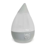 Crane Drop Ultrasonic Cool Mist Humidifier, 1 Gallon, 8 5/8inH x 8 5/8inW x 13 3/8inD, Gray