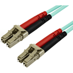 StarTech.com 7m OM3 LC to LC Multimode Duplex Fiber Optic Patch Cable - Aqua - 50/125 - LSZH Fiber Optic Cable - 10Gb (A50FBLCLC7)