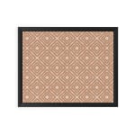 U Brands Fashion Cork Bulletin Board, 20in X 16in, Black Wood Frame (2883U00-01)