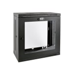 Tripp Lite 12U Wall Mount Rack Enclosure Server Cabinet 13in Depth w Acrylic Window - For LAN Switch, Patch Panel - 12U Rack Height19in Rack Depth - Wall Mountable, Floor Standing - Black - Steel, Acrylic