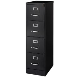 WorkPro 22inD Vertical 4-Drawer File Cabinet, Putty