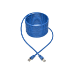 Tripp Lite Cat6a Snagless Shielded STP Patch Cable 10G, PoE, Blue M/M 25ft - 1 x RJ-45 Male Network - 1 x RJ-45 Male Network - Shielding - Blue