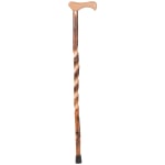 Brazos Walking Sticks Twisted Hickory Handcrafted Cane, 37in, Natural