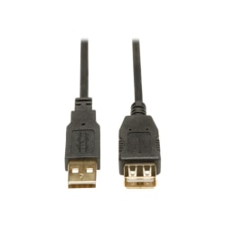 Siemens Tripp Lite U024-010 Gold USB 2.0 Extension Cable, 10ft, Black