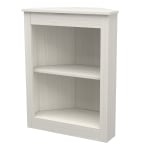 Inval America 32inH 2-Shelf Corner Bookcase, Washed Oak