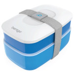 Bentgo Classic All-In-One Lunch Box Container, 3-13/16inH x 4-3/4inW x 7-1/8inD, Blue