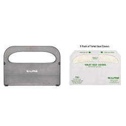 Hospeco Health Gards Half-Fold Polystyrene Toilet Seat Cover Dispensers, 11-1/2inH x 16inW x 3-1/4in, White, Pack Of 2 Dispensers