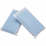 SKILCRAFT All-Purpose Mesh Scrubbers, 5inH x 3 1/2inW x 1 1/4inD, Blue, Box Of 24 (AbilityOne 7920-01-626-4444)