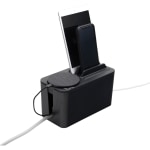 Bluelounge Cable Box Mini Station - Cable Box - Black - 1 - 9.30in Length