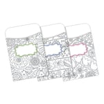 Barker Creek Peel & Stick Library Pockets, Color Me! In My Garden, Pack Of 30