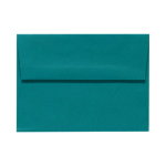 LUX Invitation Envelopes, #4 Bar (A1), Peel & Press Closure, Teal, Pack Of 50