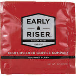 Eight O-Clock Coffee Early Riser Medium Roast Regular Coffee Soft Pouch, Pack Of 200