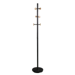 SEI Furniture Milo Coat Rack, 70-1/2inH x 12inW x 12inD, Black