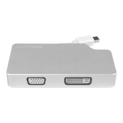 StarTech.com Aluminum Travel A/V Adapter: 3-in-1 Mini DisplayPort to VGA, DVI or HDMI - Silver