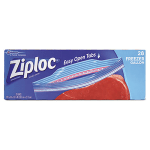 Ziploc Double Zipper Freezer Bags, 1 Gallon, Clear, 28 Bags Per Box, Case Of 9 Boxes