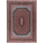 Linon Innova Area Rug, 3-1/2ft x 5ft, Cori Red/Blue