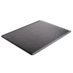 Deflecto Ergonomic Sit-Stand Chair Mat For All Pile and Hard Floors, 36inW x 48inD, Black