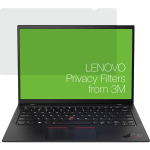 Lenovo 14.0 inch 1610 Privacy Filter for X1 Carbon Gen9 with COMPLY Attachment from 3M Matte - For 14in Widescreen LCD Notebook - 16:10 - Cold Resistant, Heat Resistant, Humidity Resistant, Thermal Shock Resistant - Anti-glare - 1