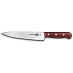 Victorinox Serrated Chef Knife, 7-1/2in, Wood Handle