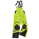 Ergodyne GloWear 8928 Class E Hi-Vis Insulated Bib, 2X, Lime