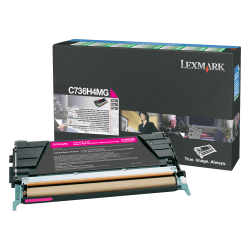 Lexmark C736H4MG High-Yield Magenta Toner Cartridge