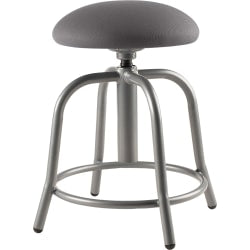 LumiSource Daniella Counter Stools, Chrome/Cream, Set Of 2 Stools