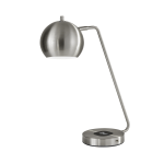 Adesso Emerson AdessoCharge Desk Lamp, 18inH, Brushed Steel