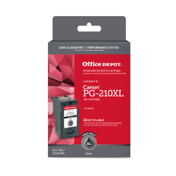 Office Depot Brand Remanufactured High-Yield Black Ink Cartridge Replacement For Canon PG-210XL