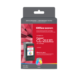 Office Depot Brand Remanufactured High-Yield Tri-Color Ink Cartridge Replacement For Canon CL-211XL