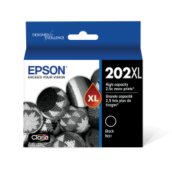 Epson 202XL Claria High-Yield Black Ink Cartridge, T202XL120-S