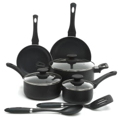 Oster Cookware Set, Ashford 10-Piece, Black