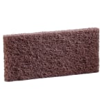 3M Doodlebug Scrub N Strip Pads, 8541, 4 5/8in x 10in, Brown, Pack Of 5