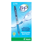 Pilot B2P Ballpoint Pens, Medium Point, 1.0 mm, Black Ink, Pack Of 12