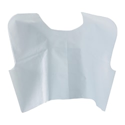 Medline Disposable Patient Capes, 30in x 21in, Blue, Pack Of 100