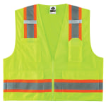 Ergodyne GloWear Safety Vest, 2-Tone Surveyors, Type-R Class 2, XX-Large/3X, Lime, 8248Z