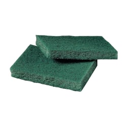 3M Niagara General Purpose Scrubbing Pads, 9650N, 3in x 4 1/2in, Green, 40 Pads Per Box, Case Of 2 Boxes