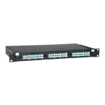 Eaton Tripp Lite Series 36-Port LC/LC Rackmount Fiber Enclosure Feed Through Patch Panel 1U - Patch panel - rack mountable - LC x 36 - black - 1U - 19in