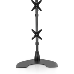 Ergotech Dual LCD Monitor Desk Stand - 28in pole - Black - Vertical - Dual