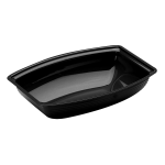 Cambro Camwear Rectangular Ribbed Bowls, 2.9 Qt, Black, Pack Of 12 Bowls