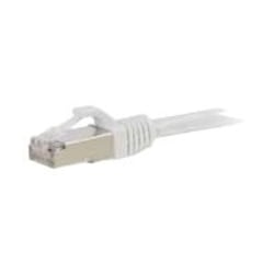 C2G-1ft Cat6 Snagless Shielded (STP) Network Patch Cable - White - Category 6 for Network Device - RJ-45 Male - RJ-45 Male - Shielded - 1ft - White