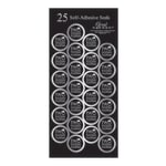 Great Papers! Grad Foil Seals, 1in, Two Thousand Fourteen, Black/Silver, Pack Of 50