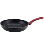 Gibson Home Marengo Aluminum Frying Pan, 10in, Red/Grey