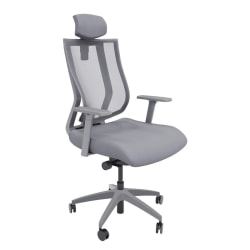 Sitmatic GoodFit Ergonomic Fabric Mid-Back Task Chair, Black