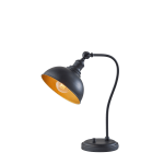 Adesso Wallace Desk Lamp, 20inH, Black